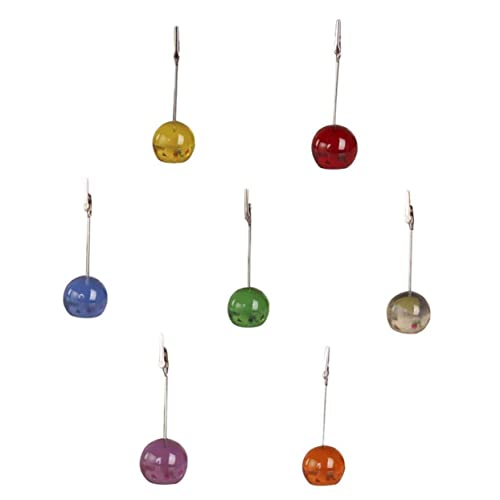 Homoyoyo 7 Stück Teiliges Sphärische Memo Clip Halter für Fotos und Notizen Zufällige Farben für Büro und Zuhause aus Resin und Zufällige Farbe Zufällige Farbe von Homoyoyo