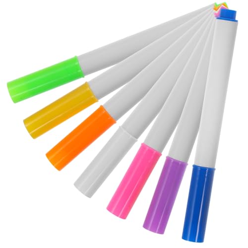 Homoyoyo 7 Stück Teiliges Whiteboard Marker Abwischbare Wiederverwendbare Marker in Leuchtenden Farben mit Selbstverschließendem Aufbewahrungsbeutel für Zeichnen Schreiben und Üben von Homoyoyo 7 Stück Teiliges Whiteboard Marker Abwischbare Wiederverwendbare Marker in Leuchtenden Farben mit Selbstverschließendem Aufbewahrungsbeutel für Zeichnen Schreiben und Üben von von Homoyoyo