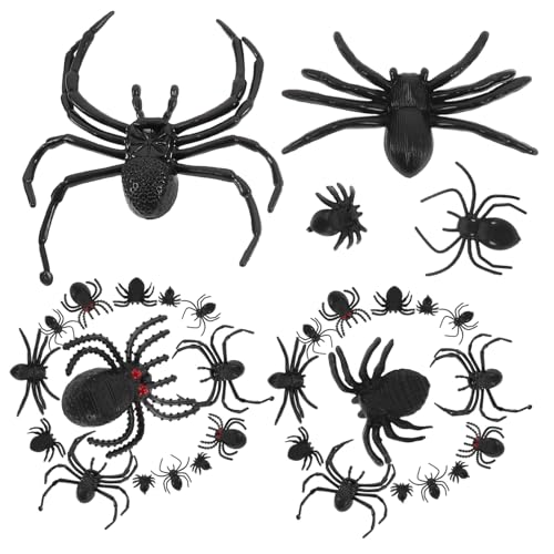 Homoyoyo 70 Stück Teiliges Halloween Deko mit Realistischen Schwarzen Mini Spinnen Kreative Party Deko und Gruselige Streichspielzeuge für Halloween Party Fenster und Tischdekoration Homoyoyo 70 Stück Teiliges Halloween Deko mit Realistischen Schwarzen Mini Spinnen Kreative Party Deko und Gruselige Streichspielzeuge für Halloween Party Fenster und Tischdekoration von Homoyoyo