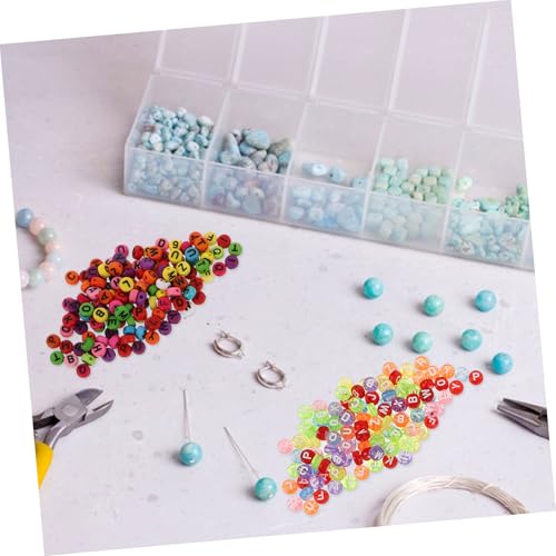 Homoyoyo 700 Stück Teiliges Acryl Buchstaben Perlen Bunt Transparente und Farbige Einzelbuchstaben für Armbänder DIY Schmuck Bastelperlen zum Auffädeln Lernspielzeug zur Buchstabenerkennung Homoyoyo 700 Stück Teiliges Acryl Buchstaben Perlen Bunt Transparente und Farbige Einzelbuchstaben für Armbänder DIY Schmuck Bastelperlen zum Auffädeln Lernspielzeug zur Buchstabenerkennung von Homoyoyo