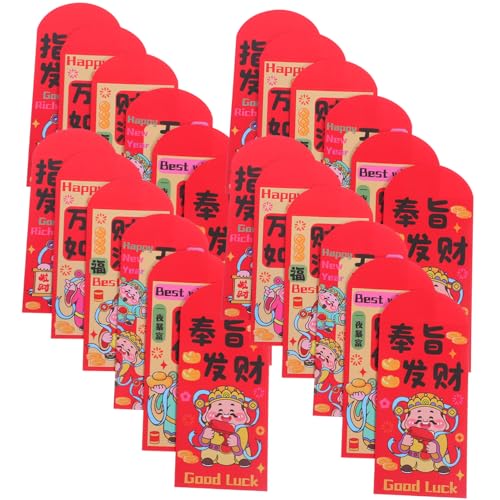 Homoyoyo 72 Stück Rote Umschläge Jahr Des Pferdes Traditionelle Chinesische Glücksgeldumschläge aus Papier Festliche Hongbao für Frühlingsfest und Familienfeiern Buntes Design Dickes Papier Homoyoyo 72 Stück Rote Umschläge Jahr Des Pferdes Traditionelle Chinesische Glücksgeldumschläge aus Papier Festliche Hongbao für Frühlingsfest und Familienfeiern Buntes Design Dickes Papier von Homoyoyo