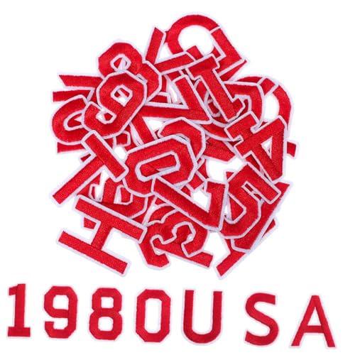 Homoyoyo 72 Stück Rote alphanumerische Aufkleber benutzerdefinierte Patches nähen sticken Flecken Stickerei Zahlen Patches Flicken Nummern aufbügeln Buchstabenpatch aufbügeln Polyester Homoyoyo 72 Stück Rote alphanumerische Aufkleber benutzerdefinierte Patches nähen sticken Flecken Stickerei Zahlen Patches Flicken Nummern aufbügeln Buchstabenpatch aufbügeln Polyester von Homoyoyo