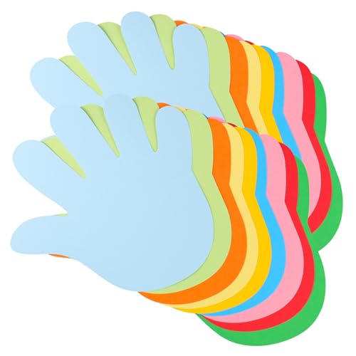 Homoyoyo 72 Stück Teiliges Papier Handabdruck Bastelbogen Klassenzimmer Dekorationen Dickes Papier DIY Wanddekoration für Schule Fenster Türen Kreative Bastelvorlage Homoyoyo 72 Stück Teiliges Papier Handabdruck Bastelbogen Klassenzimmer Dekorationen Dickes Papier DIY Wanddekoration für Schule Fenster Türen Kreative Bastelvorlage von Homoyoyo