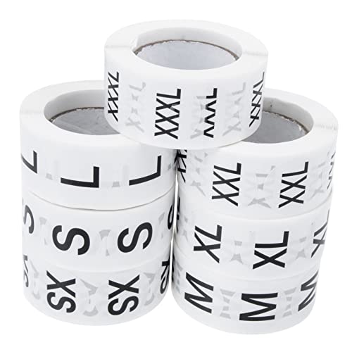 Homoyoyo 7Rollen Kleideretiketten Aufkleber Runde Selbstklebende Größenetiketten für Kleidung für Einzelhandel und Heimorganisation und Prägnante Größenlogos Starke Homoyoyo 7Rollen Kleideretiketten Aufkleber Runde Selbstklebende Größenetiketten für Kleidung für Einzelhandel und Heimorganisation und Prägnante Größenlogos Starke von Homoyoyo