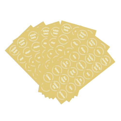 Homoyoyo 8 Blatt Gewürzetiketten Aufkleber Transparente Wasser Ölbeständige Zutatenlabel Selbstklebend Klare Beschriftung Robustes Material Vielseitig für Küchengewürze und Zutaten Homoyoyo 8 Blatt Gewürzetiketten Aufkleber Transparente Wasser Ölbeständige Zutatenlabel Selbstklebend Klare Beschriftung Robustes Material Vielseitig für Küchengewürze und Zutaten von Homoyoyo