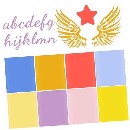 Homoyoyo 8 Blatt Matte Vinyl Folie für Diy Bastelbedarf für T Shirts und Stoffe Langlebig und Strapazierfähig Homoyoyo 8 Blatt Matte Vinyl Folie für Diy Bastelbedarf für T Shirts und Stoffe Langlebig und Strapazierfähig von Homoyoyo