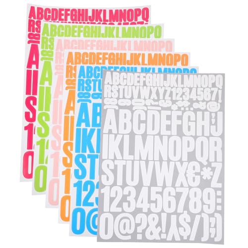 Homoyoyo 8 Blatt Teiliges Selbstklebende Buchstaben Zahlenaufkleber aus Wasserfestem Vinyl Robust und Einfach Anzubringen für Laptop dekoration Bastelprojekte und DIY kunstwerke Homoyoyo 8 Blatt Teiliges Selbstklebende Buchstaben Zahlenaufkleber aus Wasserfestem Vinyl Robust und Einfach Anzubringen für Laptop dekoration Bastelprojekte und DIY kunstwerke von Homoyoyo