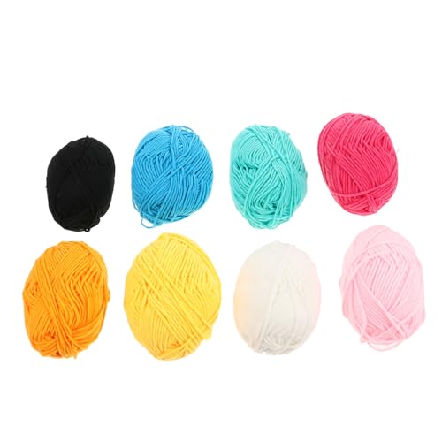 Homoyoyo 8 Rollen Baumwollgarn für Stricken und Häkeln Hautfreundlich und Atmungsaktiv für Babybekleidung Schals Hüte und Kreative Projekte Fach Milchbaumwolle Farben Homoyoyo 8 Rollen Baumwollgarn für Stricken und Häkeln Hautfreundlich und Atmungsaktiv für Babybekleidung Schals Hüte und Kreative Projekte Fach Milchbaumwolle Farben von Homoyoyo