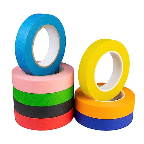 Homoyoyo 8 Rollen Bunte Washi Tapes Reißbare Dekorative Klebebänder für DIY Bastelprojekte Scrapbooking und Einfach Abziehbar kein Kleberückstand von Homoyoyo