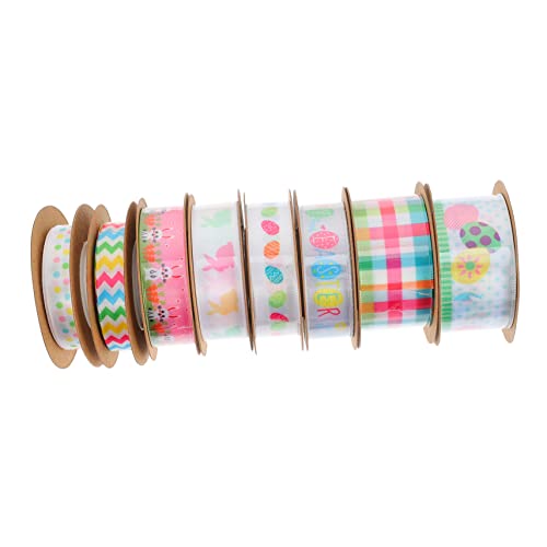 Homoyoyo 8 Rollen Geschenkband mit Hasenmotiv Dekorative Geschenkverpackungsbänder Yards pro Vielseitige DIY Bastelbänder für Festtage Hochzeiten und Blumenarrangements Homoyoyo 8 Rollen Geschenkband mit Hasenmotiv Dekorative Geschenkverpackungsbänder Yards pro Vielseitige DIY Bastelbänder für Festtage Hochzeiten und Blumenarrangements von Homoyoyo