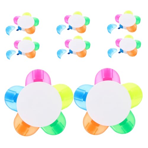 Homoyoyo 8 Stück Fluoreszierende Marker für Farbenfrohe Textmarker für Schule Büro und Kreative Projekte Leicht und Handlich von Homoyoyo