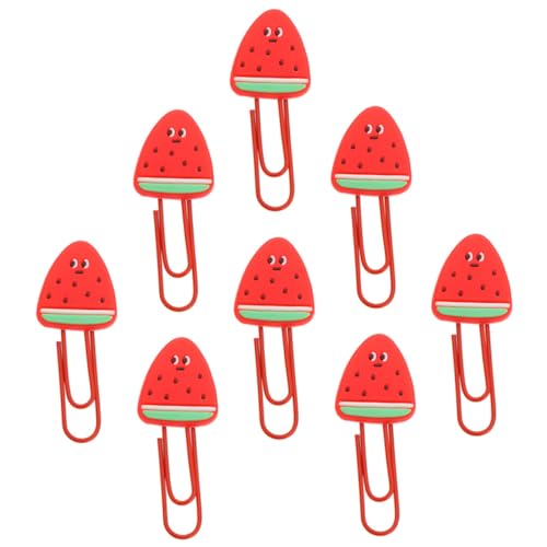 Homoyoyo 8 Stück Kreative Teilig Fruchtpapierklammern Wassermelonenform Kleine Bunte Büroklammern für Schule Büro Dokumentenorganisation Leichte Praktische Schreibwaren Homoyoyo 8 Stück Kreative Teilig Fruchtpapierklammern Wassermelonenform Kleine Bunte Büroklammern für Schule Büro Dokumentenorganisation Leichte Praktische Schreibwaren von Homoyoyo