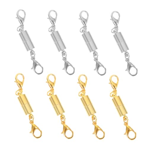 Homoyoyo 8 Stück Magnetschnalle armband bastelset magnetverschlüsse für armbänder Schließe Perlen für Schmuckhersteller Schließungen schmuck DIY zubehör Schmuck Halskette Schnalle Legierung von Homoyoyo