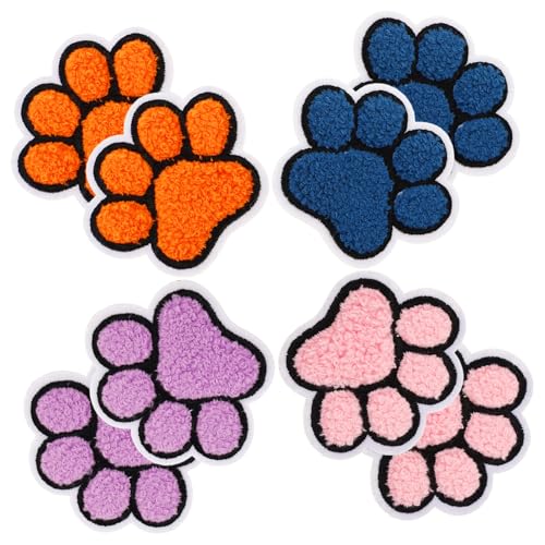 Homoyoyo 8 Stück Mantelflicken für den Haushalt bestickt Flecken Nummer Patches zum Aufnähen UPS Hüte Pfote aufkleber stickerei Hutaufnäher für den Haushalt abriebfeste Hutaufnäher Chenille von Homoyoyo