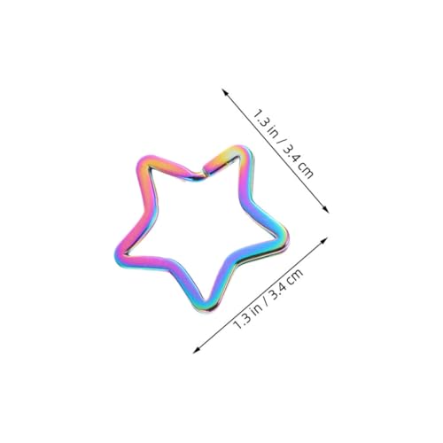Homoyoyo 8 Stück Metall Schlüsselringe Sternform Langlebig Robust für Schlüsselanhänger DIY Schmuck Bastelprojekte für Büro Zuhause Auto Zubehör Homoyoyo 8 Stück Metall Schlüsselringe Sternform Langlebig Robust für Schlüsselanhänger DIY Schmuck Bastelprojekte für Büro Zuhause Auto Zubehör von Homoyoyo