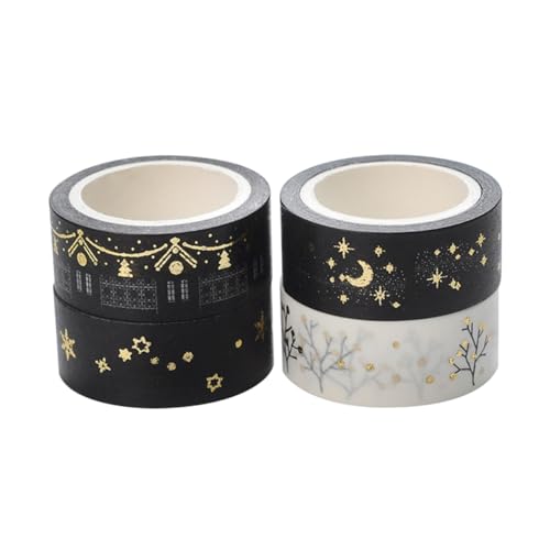 Homoyoyo 8 Stück Tagebuch Klebeband Dekoration Vintage-scrapbooking-zubehör Scrapbook-aufkleber Scrapbook-zubehör Scrapbooking -vorräte Aufkleberpapier Goldband Buchalbum Klebeband von Homoyoyo