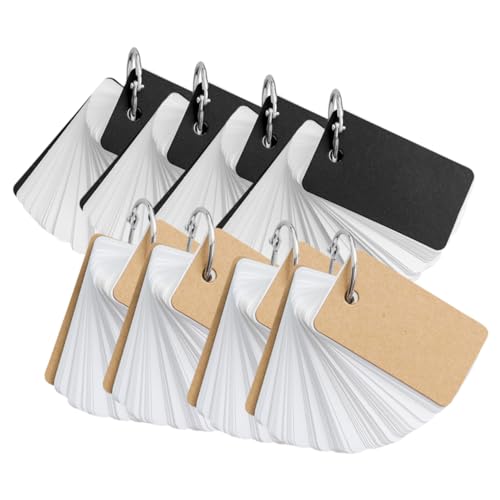 Homoyoyo 8 Stück Teiliges Blanko Karteikarten mit Ring Einfache Stilvolle Memo karten aus Hochwertigem Papier Lose zum Beschriften Praktische DIY Lernkarten für Schule Büro und Zuhause Homoyoyo 8 Stück Teiliges Blanko Karteikarten mit Ring Einfache Stilvolle Memo karten aus Hochwertigem Papier Lose zum Beschriften Praktische DIY Lernkarten für Schule Büro und Zuhause von Homoyoyo