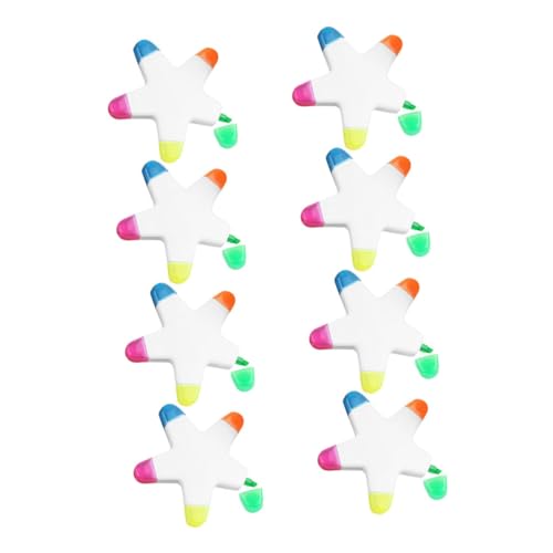 Homoyoyo 8 Stück Teiliges Bunte Highlighter mit Feiner Spitze Fluoreszierende Marker für Schule Büro Notizen und Kreative Gestaltung Vielseitige Farbauswahl für Effizientes Markieren und von Homoyoyo