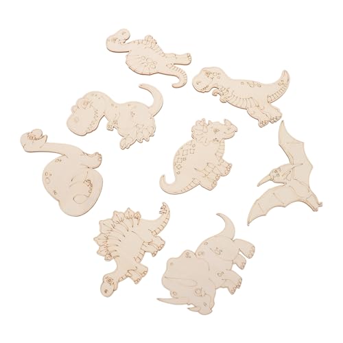 Homoyoyo 8 Stück Teiliges DIY Holzchips Graffiti Dinosaurier Bastelset für Leichte Bemalbare Holzscheiben Kreative Handwerksdekoration Homoyoyo 8 Stück Teiliges DIY Holzchips Graffiti Dinosaurier Bastelset für Leichte Bemalbare Holzscheiben Kreative Handwerksdekoration von Homoyoyo
