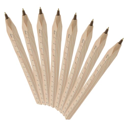 Homoyoyo 8 Stück Teiliges Holz Kugelschreibern mit Integrierter Ruler Elegantes Schreibgerät für Büro Schule und Meetings für Mitarbeiter und Studenten Homoyoyo 8 Stück Teiliges Holz Kugelschreibern mit Integrierter Ruler Elegantes Schreibgerät für Büro Schule und Meetings für Mitarbeiter und Studenten von Homoyoyo