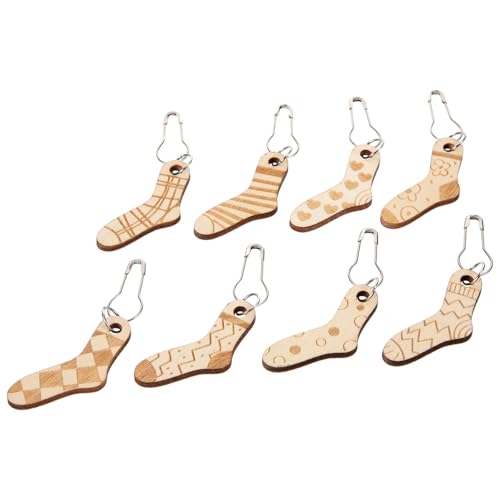 Homoyoyo 8 Stück Teiliges Holz Stichringe Leichtes Strickzubehör Langlebige Maschenmarkierer für Häkeln und Stricken zum Markieren von Maschenbeginn und Mustern Homoyoyo 8 Stück Teiliges Holz Stichringe Leichtes Strickzubehör Langlebige Maschenmarkierer für Häkeln und Stricken zum Markieren von Maschenbeginn und Mustern von Homoyoyo