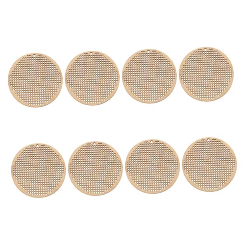 Homoyoyo 8 Stück Teiliges Holzanhänger Rund Naturbelassene Blanko Holzchips für DIY Kreuzstich Lesezeichenrahmen Kreative Bastelprojekte Stabile Holzoberfläche für Dekorationen Homoyoyo 8 Stück Teiliges Holzanhänger Rund Naturbelassene Blanko Holzchips für DIY Kreuzstich Lesezeichenrahmen Kreative Bastelprojekte Stabile Holzoberfläche für Dekorationen von Homoyoyo