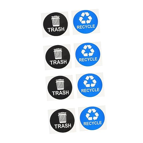 Homoyoyo 8 Stück Teiliges Mülltonnen aufkleber Wasserdichtem PVC Selbstklebend und Abnehmbar für Mülltrennung und Recycling in Schwarz und Blau Langlebig und Praktisch für Abfallbehälter Homoyoyo 8 Stück Teiliges Mülltonnen aufkleber Wasserdichtem PVC Selbstklebend und Abnehmbar für Mülltrennung und Recycling in Schwarz und Blau Langlebig und Praktisch für Abfallbehälter von Homoyoyo