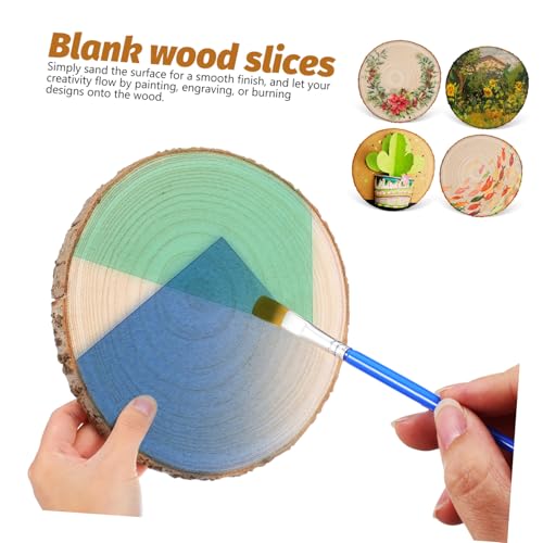 Homoyoyo 8 Stück Teiliges Naturbelassene Holzscheiben Glatte Oberfläche Vielseitig für DIY Bastelprojekte Holzbrandmalerei Wohn und Hochzeitsdekorationen Geeignet Homoyoyo 8 Stück Teiliges Naturbelassene Holzscheiben Glatte Oberfläche Vielseitig für DIY Bastelprojekte Holzbrandmalerei Wohn und Hochzeitsdekorationen Geeignet von Homoyoyo