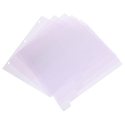 Homoyoyo 8 Stück Teiliges Notizbuch Register aus Mattem PP Trennblätter für Ringbücher Vielseitige Index und Ersatz Tab Dividers Zartem Rosa für Büro Planer und Kalender von Homoyoyo