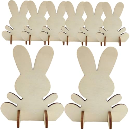 Homoyoyo 8 Stück Teiliges Osterhasen holzset zum Basteln Leichte Holzfiguren zum Bemalen Langlebige DIY Holzdekoration für Ostern für Osterbasteleien und Dekor Homoyoyo 8 Stück Teiliges Osterhasen holzset zum Basteln Leichte Holzfiguren zum Bemalen Langlebige DIY Holzdekoration für Ostern für Osterbasteleien und Dekor von Homoyoyo