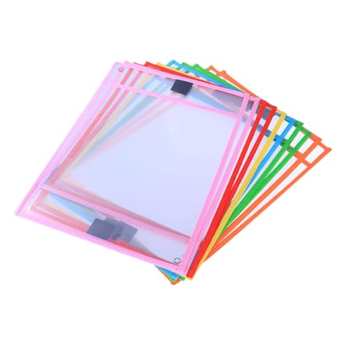 Homoyoyo 8 Stück Teiliges PVC Dry Erase File Pouch Wiederbeschreibbare Dokumententaschen mit Stifthalter und Metallöse Langlebige Aufbewahrung für Büro Schule und Zuhause Homoyoyo 8 Stück Teiliges PVC Dry Erase File Pouch Wiederbeschreibbare Dokumententaschen mit Stifthalter und Metallöse Langlebige Aufbewahrung für Büro Schule und Zuhause von Homoyoyo