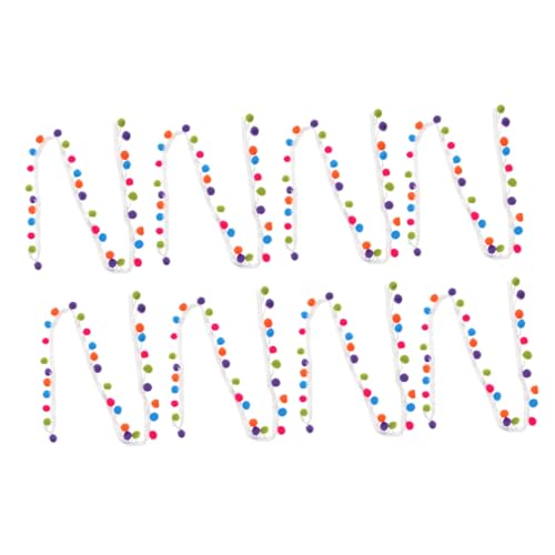 Homoyoyo 8 Stück Teiliges Pom Pom Fransenband mit Bunten Wollbällen Robuste DIY Bastelborte für Kleidung Vorhänge Dekoration und Kreative Handarbeiten Homoyoyo 8 Stück Teiliges Pom Pom Fransenband mit Bunten Wollbällen Robuste DIY Bastelborte für Kleidung Vorhänge Dekoration und Kreative Handarbeiten von Homoyoyo