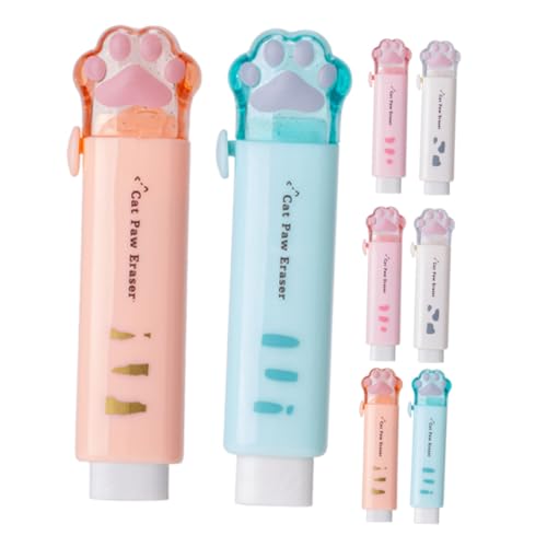 Homoyoyo 8 Stück Teiliges Radiergummis für Mädchen Nachfüllbare Niedliche Katzenpfoten Radierer in Weiß Blau und Orange Schul und Bürobedarf und Vielseitig Einsetzbar Homoyoyo 8 Stück Teiliges Radiergummis für Mädchen Nachfüllbare Niedliche Katzenpfoten Radierer in Weiß Blau und Orange Schul und Bürobedarf und Vielseitig Einsetzbar von Homoyoyo