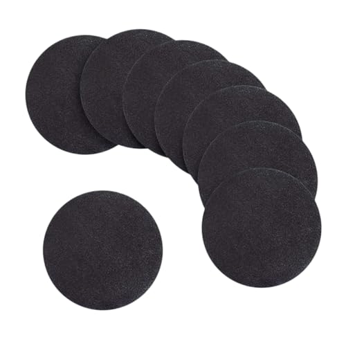 Homoyoyo 8 Stück Teiliges Rundes Malkarton aus Schwarzem Papierboard Praktische DIY Zeichenunterlage für Acrylfarben und Mandala Punktmalerei Feine Strukturierte Malhilfe für Zeichnen und von Homoyoyo