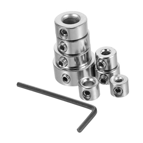 Homoyoyo 8 Teiliges Bohrer Stopp Kragen Set Metall Bohrer Tiefenanschlag Kragen Für Die Positionierung Und Einstellung Von Bohrwerkzeugen In Der Holzbearbeitung Mit von Homoyoyo