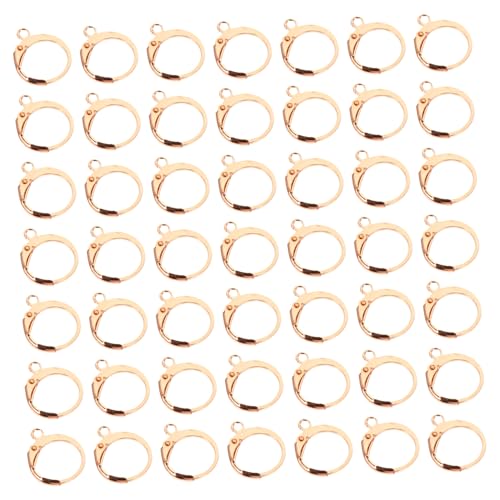 Homoyoyo 80 Stück Teiliges Ohrhaken Lever Back Roségold Leichte Sichere Ohrdraht ohrringverschlüsse für DIY Schmuckherstellung für Individuellen Ohrschmuck und Perlenanhänger von Homoyoyo