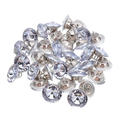 Homoyoyo 80 Stück Teiliges Strass Abnehmbare Dekoknöpfe für Möbel Polsterung DIY Nähzubehör für Sofa Kopfteil und Wanddekoration Einfache Montage Vielseitig Einsetzbar von Homoyoyo