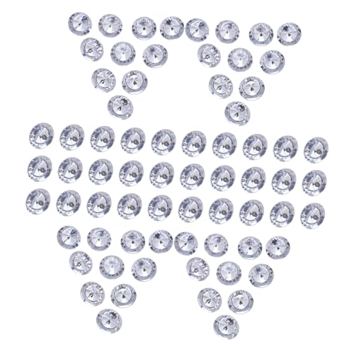 Homoyoyo 80 Stück Teiliges Strass Polsterknopf mit Metallöse Kristall-dekoknöpfe für Sofa Tufting Langlebige Farbbeständige DIY Möbelknöpfe für Wand Möbelverzierung von Homoyoyo