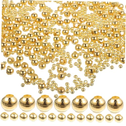 Homoyoyo 800Stücke Metallperlen für DIY Schmuck Große Lochperlen zum Basteln von Armbändern und Vielseitige Bastelperlen für Kreative Projekte und von Homoyoyo