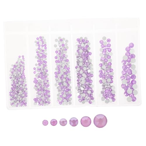Homoyoyo 820 Stück Teiliges Glasrhinestone Flachrückige Nagelsteine in Verschiedenen Glitzernde DIY Schmuck und Nageldekorationen Vielseitig für Nageldesign Handyhüllen Bastelprojekte von Homoyoyo