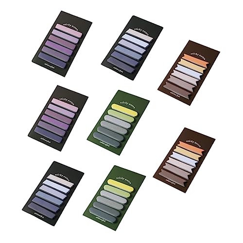Homoyoyo 8Sätze Klebrige Notizpads Sortierten Farben Teiliges Selbstklebende Memo Aufkleber für Büro Schule und Zuhause Vielseitig Einsetzbar Leicht Tragbar und Praktisch von Homoyoyo