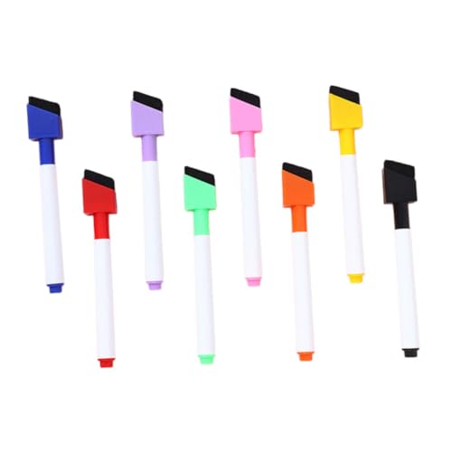 Homoyoyo 8Stücke Löschbare Whiteboard Marker mit Feiner Spitze für Glatte Oberflächen für Büro und Schule Abwischbar Kreatives Design von Homoyoyo