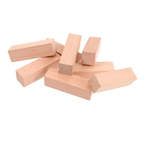 Homoyoyo 8Stücke Teiliges Holzstempel Buchenholz Für DIY Schnitzerei Kleine Quadratische Stempel Für Bastelprojekte Und Personalisierte von Homoyoyo