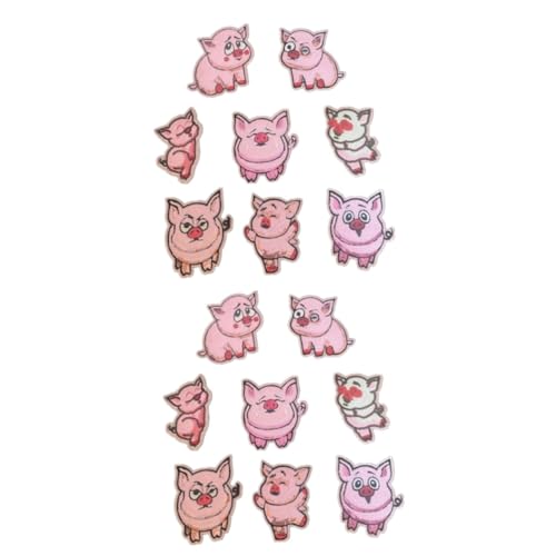 Homoyoyo 8er Set Lochreparatur-Patches – Dekorative Aufnäher Mit Gestickten Schweinmotiven - Ideal Zum Aufbügeln Oder Aufnähen Für Jeans Und Kleidung Craft Patches Mit Pailletten Effekten von Homoyoyo