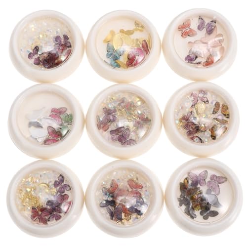 Homoyoyo 9 Boxen Teiliges Schmetterling Nagelsticker DIY Maniküre Schmuck Glänzende Nagelkunst Dekoration für Kurze Nägel Einfache Anwendung für Anfänger und Profis Buntes Nagelzubehör Homoyoyo 9 Boxen Teiliges Schmetterling Nagelsticker DIY Maniküre Schmuck Glänzende Nagelkunst Dekoration für Kurze Nägel Einfache Anwendung für Anfänger und Profis Buntes Nagelzubehör von Homoyoyo