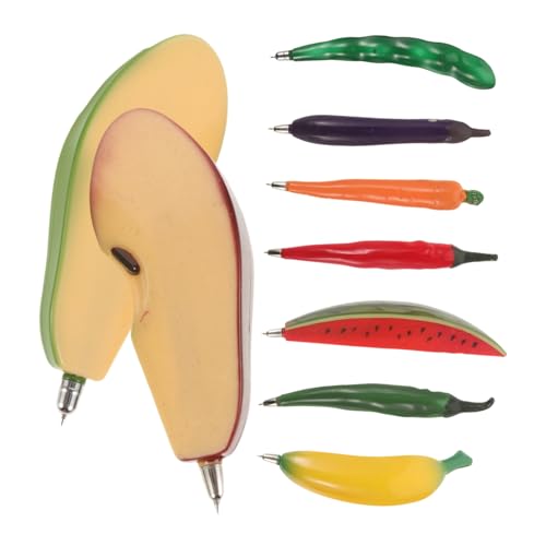 Homoyoyo 9 Stück Obst-Kühlschrankmagnet Früchte Stift Obst- und Gemüsestifte Kreatives Briefpapier Cartoon-Kugelschreiber Stift Student Stifte für Fruchtförmige Stifte Plastik Homoyoyo 9 Stück Obst-Kühlschrankmagnet Früchte Stift Obst- und Gemüsestifte Kreatives Briefpapier Cartoon-Kugelschreiber Stift Student Stifte für Fruchtförmige Stifte Plastik von Homoyoyo