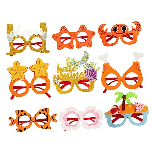 Homoyoyo 9 Stück Plastikgläser tropisch Dekorationen Strand Hawaiianische Party bevorzugt Brille Requisiten dekorative Partygläser lustige hawaiianische brille Filzstoff Homoyoyo 9 Stück Plastikgläser tropisch Dekorationen Strand Hawaiianische Party bevorzugt Brille Requisiten dekorative Partygläser lustige hawaiianische brille Filzstoff von Homoyoyo