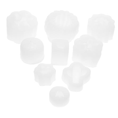 Homoyoyo 9 Stück Teiliges Silikon kerzenform Sukkulenten Kaktusmotiven Langlebige Bruchfeste Gießformen für DIY Kerzen Seifen Kuchen Süßwaren deko Vielseitig und Einfach zu Verwenden von Homoyoyo