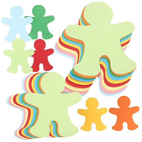 Homoyoyo 90 Stück Papier Ausschnitte für Bunte Kindersilhouetten zur Dekoration von Klassenzimmern und Festen für Kreative Bastelprojekte von Homoyoyo