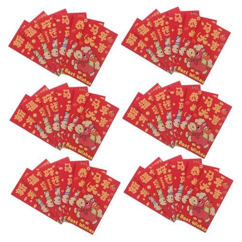 Homoyoyo 90 Stück Rote Umschläge Jahr Des Pferdes Traditionelle Hongbao mit Festlichem Design Robuste Geldumschläge für Lunar Neujahr Glücksbringer für Frühlingsfest Vielseitig für Feiern Homoyoyo 90 Stück Rote Umschläge Jahr Des Pferdes Traditionelle Hongbao mit Festlichem Design Robuste Geldumschläge für Lunar Neujahr Glücksbringer für Frühlingsfest Vielseitig für Feiern von Homoyoyo